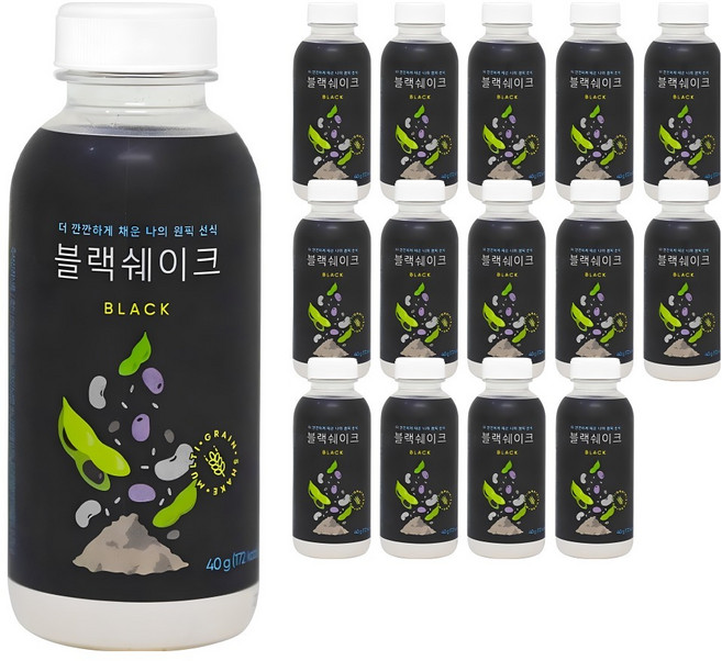 원픽선식 블랙쉐이크, 40g, 15개