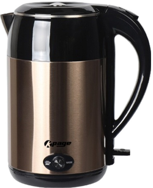 케이페이지 무선 보온 전기포트 브라운골드 1.8L, KEP-S18B
