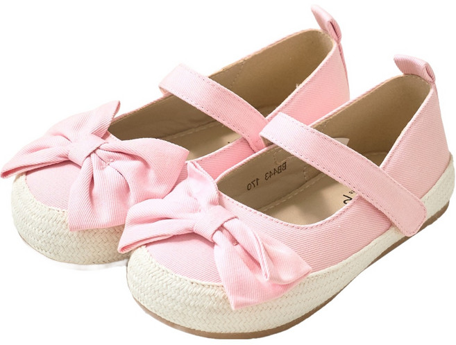 발소리 베이비잼 여아용 지니리본 로퍼