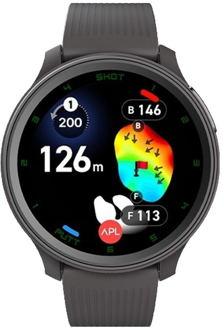 보이스캐디 시계형 골프거리측정기, T12, 블랙