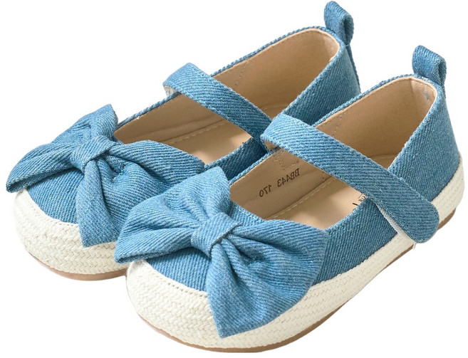 발소리 베이비잼 여아용 지니리본 로퍼