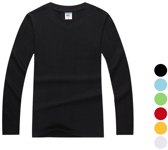 엘쏘 베이직 컬러 순면 통기성 긴팔 티셔츠