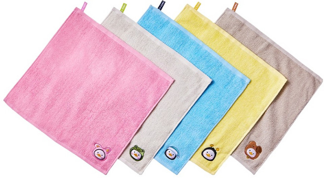 퓨전에프엔씨 펭수 순면 고리형 핸드타월 5종 세트, 꿀벌 펭수, 토끼잠옷 펭수, 파란잠옷 펭수, 개구리망토 펭수, 꿈꾸는 강아지 펭수, 1세트