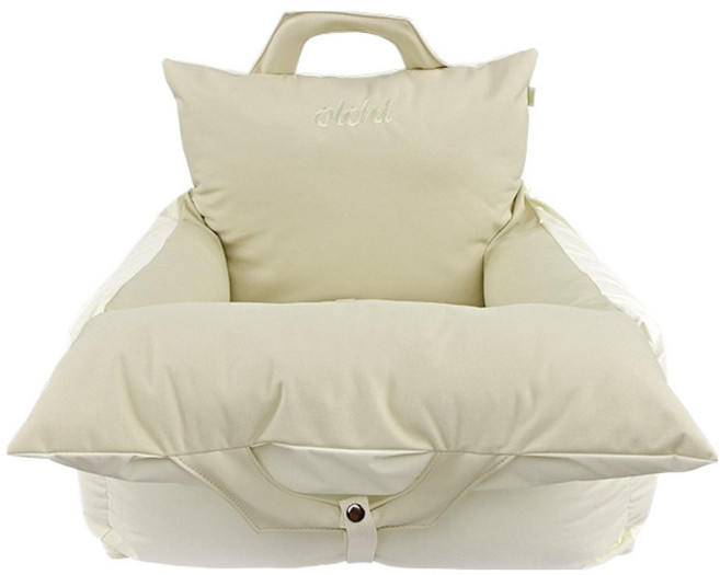 올치 강아지 퍼피아 차량용 캐리어 방수 카시트 커버분리형, 아이보리, 1개