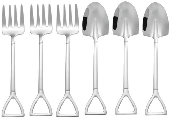 센스팡 스텐304 삽스푼 6p, 1개, 스푼 3p + 포크 3p