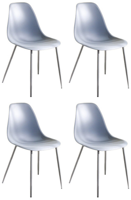 마켓비 JOPINI 의자 C808TS, 그레이, 4개
