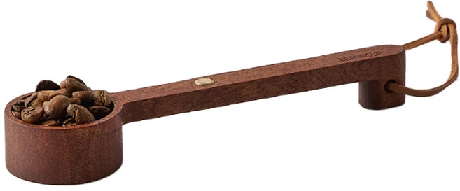 빈플러스 우드 계량 10g 커피스쿱, 월넛, 1개 - 쿠팡