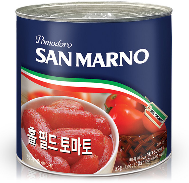 산 마르노 홀 필드 토마토, 1개, 2.5kg