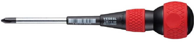베셀 볼그립 전공 십자 드라이버 220 100mm, 1개