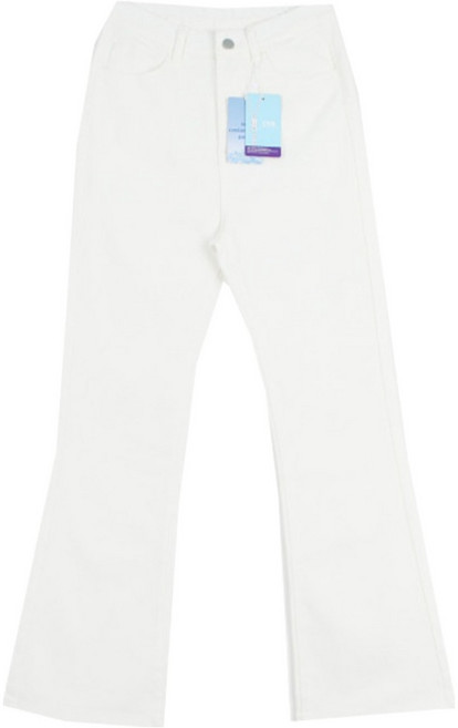 플랜데이 여성용 드본 부츠컷 코튼팬츠 숏