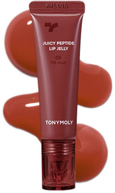 TONYMOLY Juicy 胜肽果凍唇釉, 1個, 05 無花果果凍, 10g
