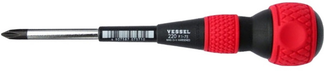베셀 볼그립 전공 십자 드라이버 220 75mm, 1개