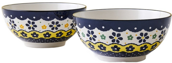 모던하우스 데이지프릴 면기 17.6cm, 2개, 혼합색상