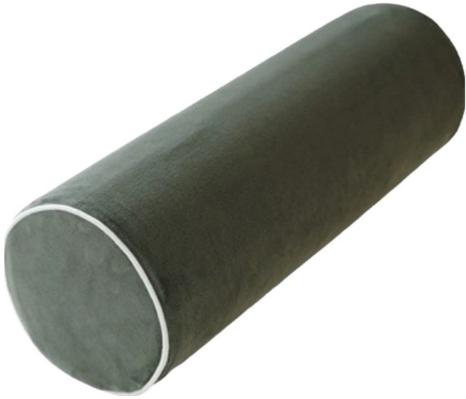 홈썸 메모리폼 원형 경추 목 베개, 그레이, 1개