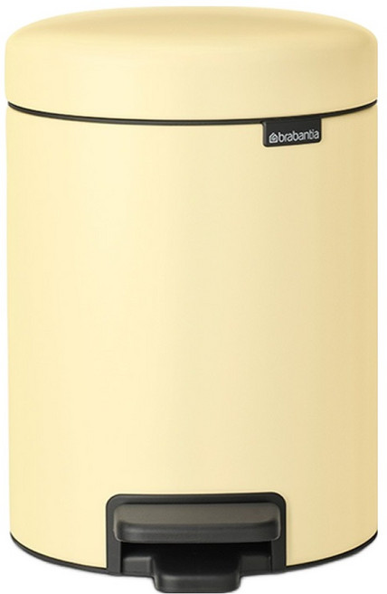 brabantia New Icon 腳踏式垃圾桶, 柔和黃