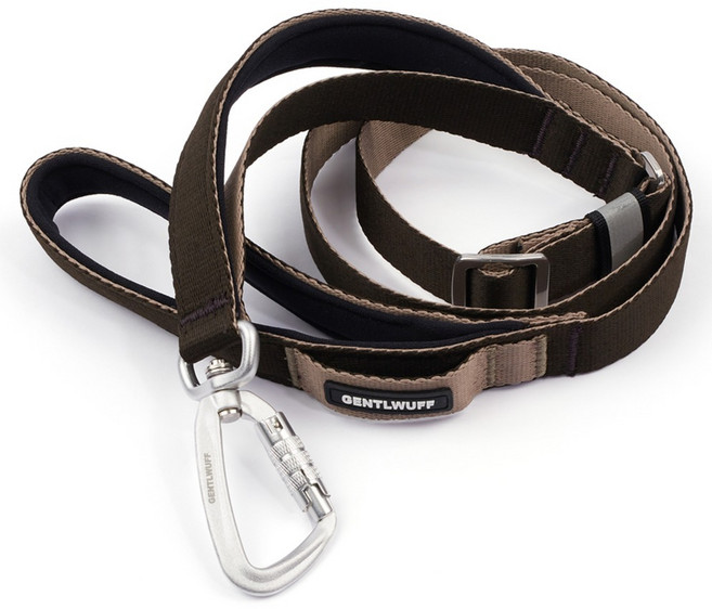 젠틀우프 반려동물 업템포 숏 리드줄 길이조절형, 블랙, 1개