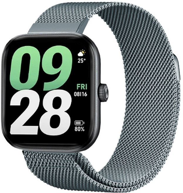 스페이스쉴드 스마트워치 메탈 스트랩, 딥그레이, 1개