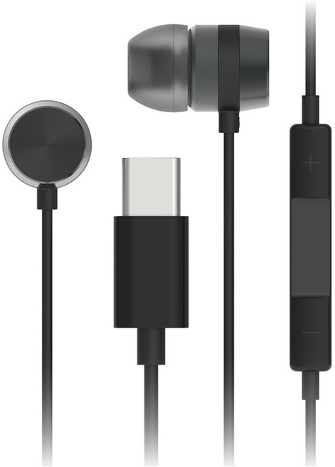 IRIVER Apple iPhone Samsung Galaxy 相容 C-Type 鋁合金入耳式有線耳機 ICP-G606 黑色