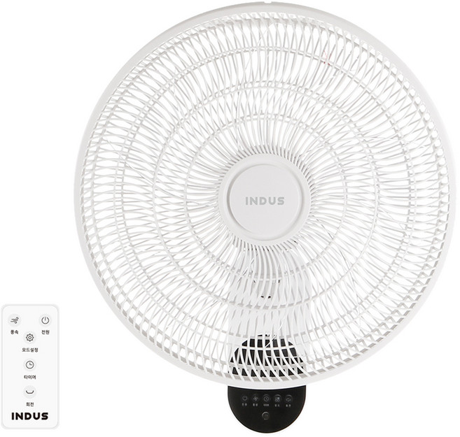 홍진테크사파이어 인더스 서큘레이터형 벽걸이 선풍기 40cm + 리모컨 세트 INO-16WRCF