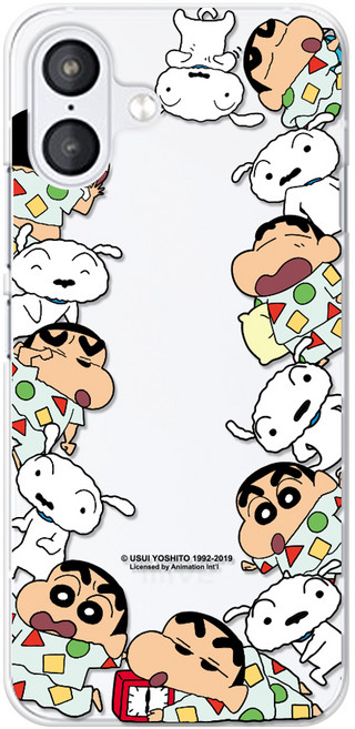 코쿼드 짱구는못말려 와글와글 클리어 휴대폰 케이스