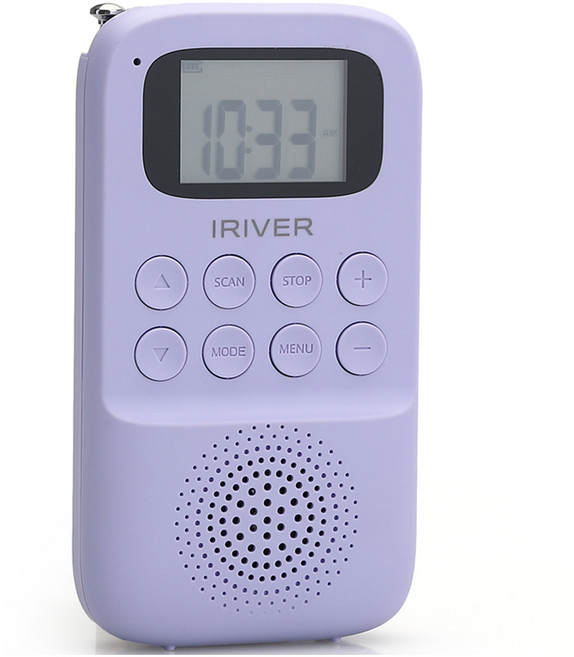 아이리버 휴대용 블루투스 스피커 라디오 MP3플레이어, IRS-C707, 바이올렛