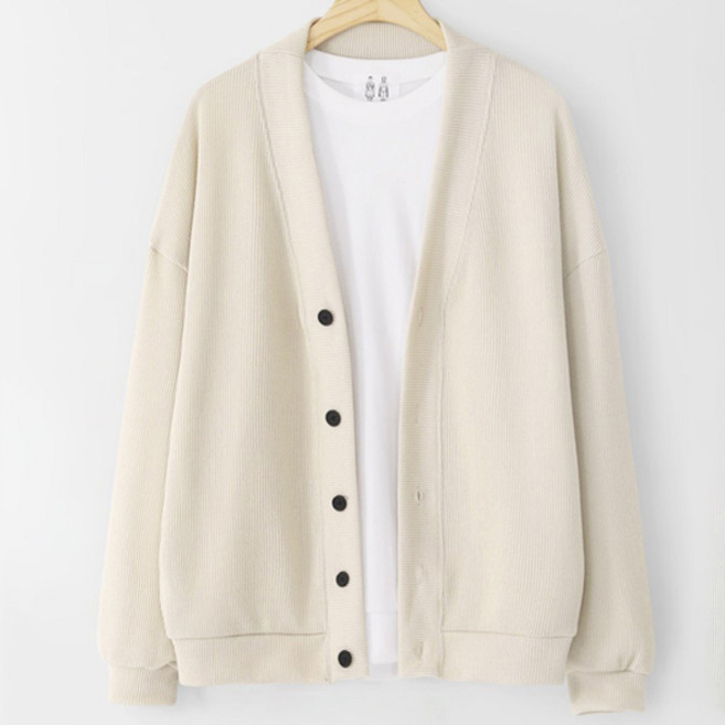 엠엔씨 남녀공용 빅사이즈 베네치아 골지 가디건 MDCD867RW