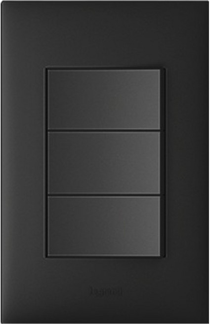 Legrand 羅格朗 Apela Simple 3開開關 黑色, 1個