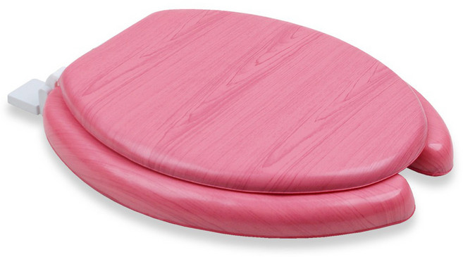 투투파파 패션 중형 U형 변기커버, 1개, 핑크