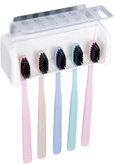 심플 무타공 벽걸이 칫솔꽂이, 1개