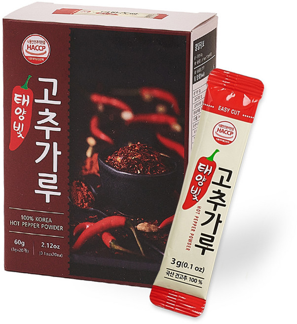 태양빛 고춧가루 스틱 20p, 60g, 1개