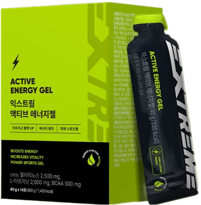 익스트림 액티브 에너지젤 14p, 560g, 1개