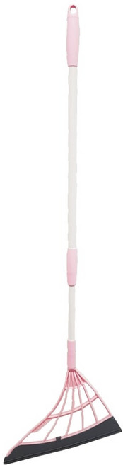 쓰리잘비 길이조절형 빗자루, 1개, 핑크