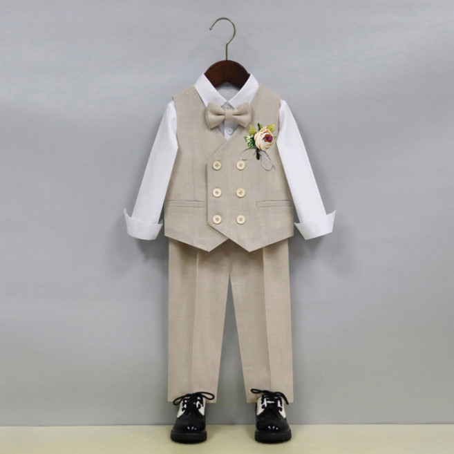 베베몽스토리 남아용 투버튼 긴팔 긴바지 5종 정장세트