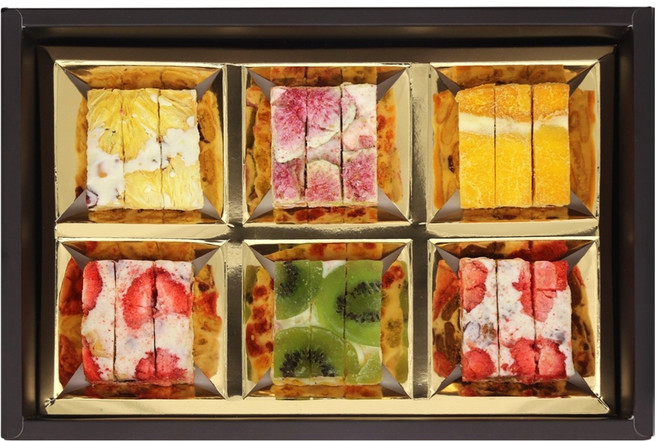 몽샹82 후르츠 쫀득쿠키 올인원 6종 + 쇼핑백 세트, 145g, 1개