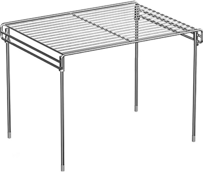 더자카 다용도 스테인리스 수납 선반, 실버, 1개