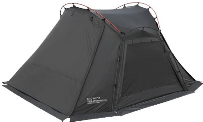 스노우라인 비스타 리빙 쉘터 텐트 SNH5ULT002, 블랙, 4인용