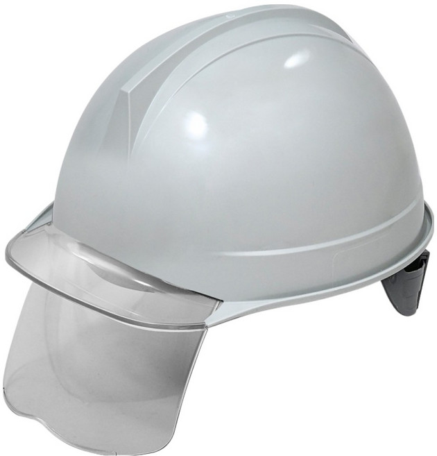 동명 건설현장 공사장 머리보호 ABE 투구형 투명창 보안경 안전모 DMS-D-3001SH, 그레이, 1개