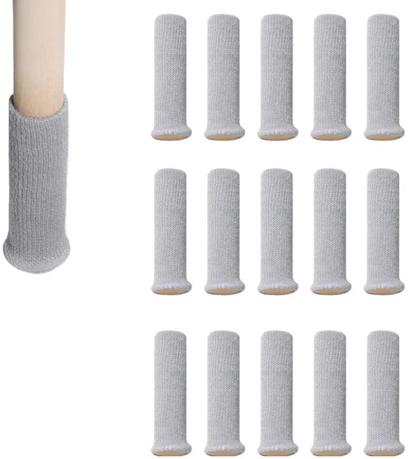 생활업글연구소 소음방지 의자 발커버, 그레이, 16개 - 쿠팡