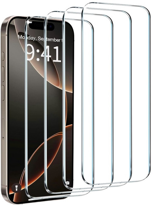 제이로드 강화유리 휴대폰 액정보호필름 4p 세트, 1세트
