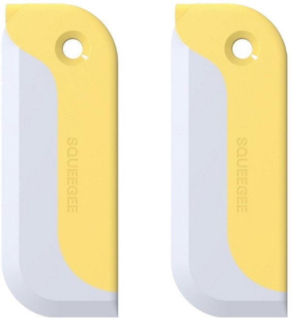 일상속반짝 욕실청소 미니 스퀴지, 2개, 옐로우