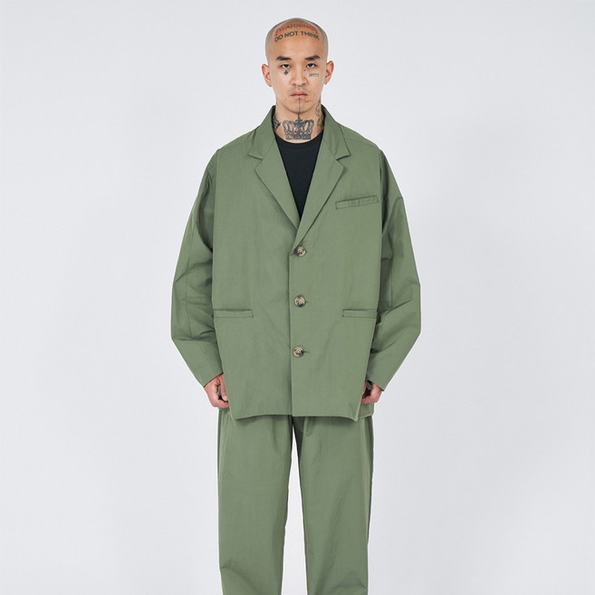 아조바이아조 Batwing Nylon Oversized Blazer AJ232OT001KH