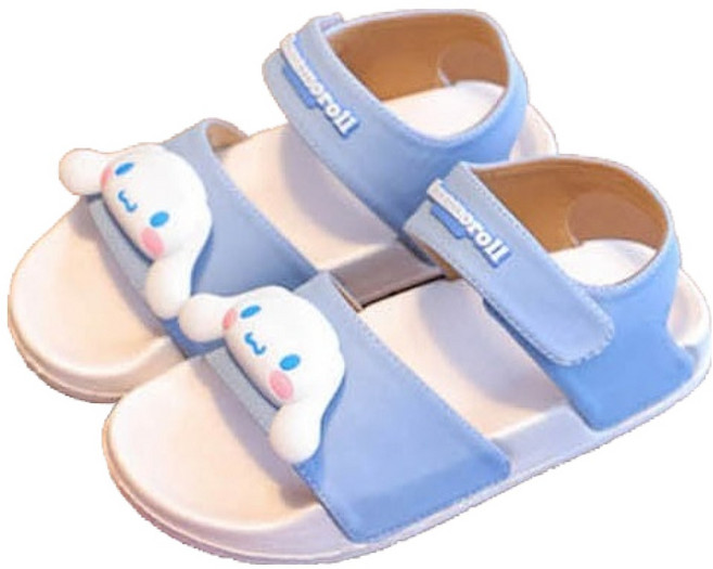 兒童三麗鷗3D魔鬼氈涼鞋