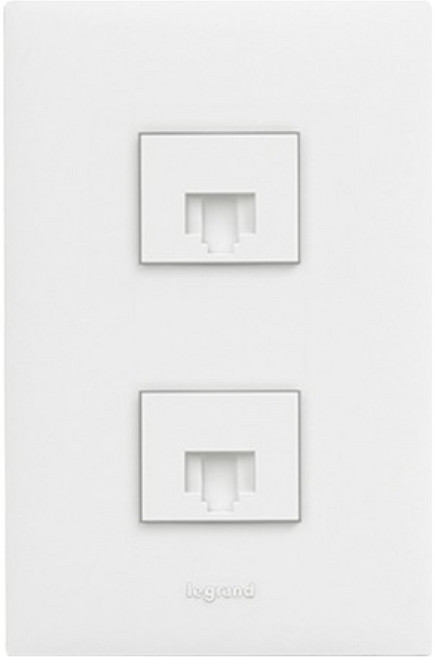 르그랑 아펠라 Simple 8P + 8P 2구조립 모듈러 화이트, 1개