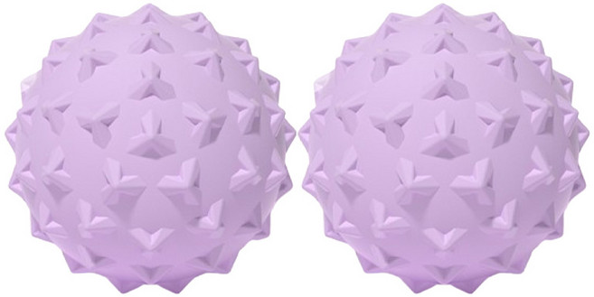 코어가드 요가 지압 돌기 마사지볼, 퍼플, 2개