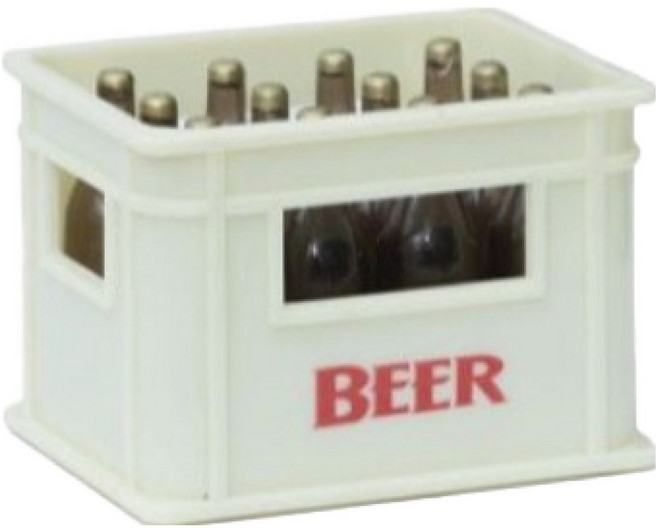 브리스크스타일 맥주 박스 모형 병따게 오프너, 화이트, 1개
