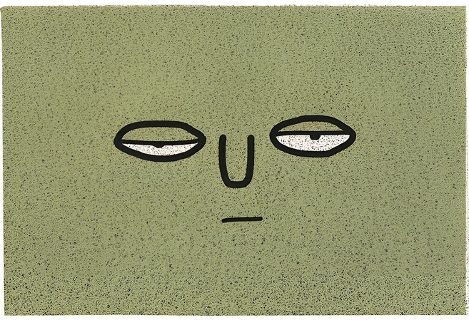 로이홈 다용도 미끄럼방지 코일 패턴 매트 카페트, 그린, 1개