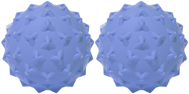 코어가드 요가 지압 돌기 마사지볼, 블루, 2개