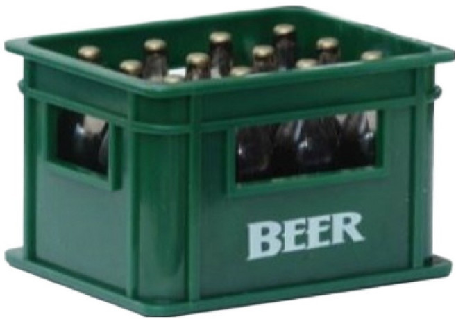 브리스크스타일 맥주 박스 모형 병따게 오프너, 그린, 1개