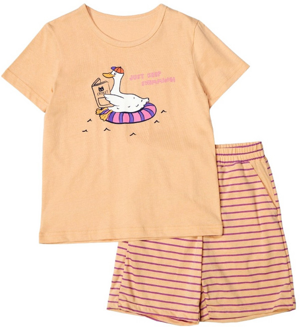 크리켓 트라이 여아용 홈엔 5부 상하의 세트 CGHAI13