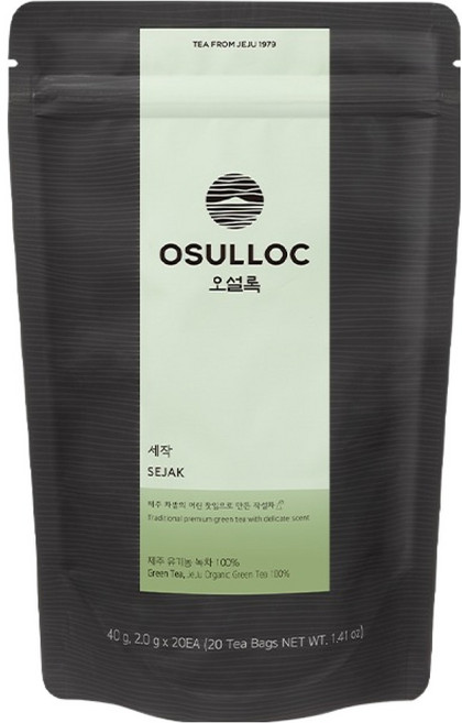 오설록 세작 피라미드 티백, 2g, 20개입, 1개